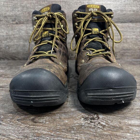 Keen Independence 6" Utility Boots Men's 11D Brown Waterproof Work Leather - Picture 4 of 9